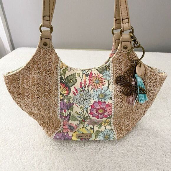 Sakroots The Sak Roma Shopper Shoulder Bag Large Purse Tote Boho Cottagecore Y2K - Picture 12 of 16